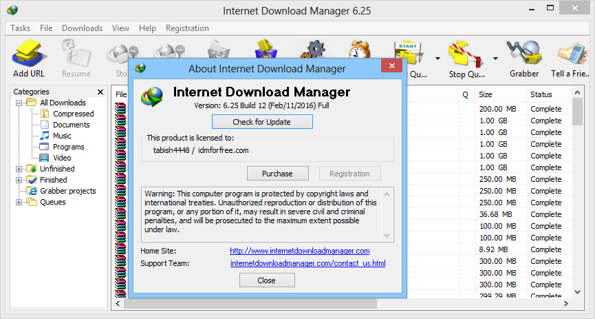 internet download manager full free version with key